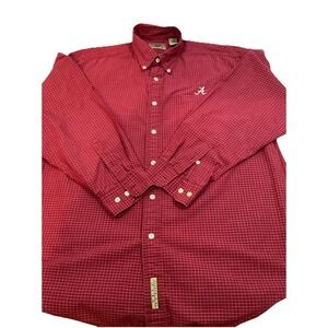 Vintage Vesi Sportswear Men's L Alabama Crimson Tide Button Down Dress Shirt G46